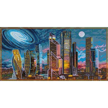 Diamond Painting Moscow at Night Freyja Crystal-alvr-150