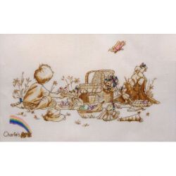 Borduurpakket Picknick time Charlies Ark CAH02