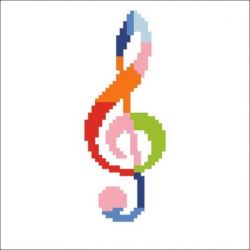 Diamond painting-Diamond Art Treble Clef-Leisure Arts-da01-50458