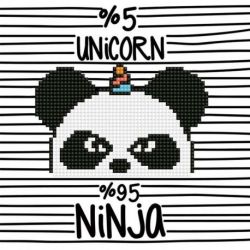 Diamond painting-Diamond Art Ninja Panda-corn-Leisure Arts-das-50481