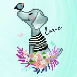 Diamond painting-Diamond Art Goggie Love-Leisure Arts-das-50482