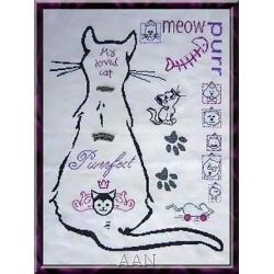 Borduurpatroon My Cat Sampler Alessandra Adelaide 6004