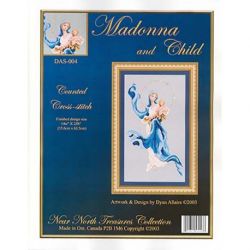 Borduurpatroon Madonna and child Kustom Krafts l-das004