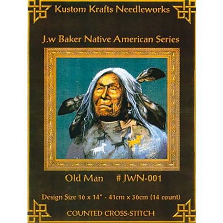 Borduurpatroon Old Man Kustom Krafts l-jwn001