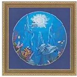 Borduurpatroon Dolphin Castle Kustom Krafts l-nnt079