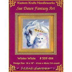 Borduurpatroon Winter White Kustom Krafts l-sdf004