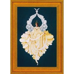 Borduurpatroon Peace Angel Lavender and Lace tiag-ll43