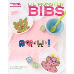 Borduurpatroon Lil Monster Bibs Leisure Arts 05277