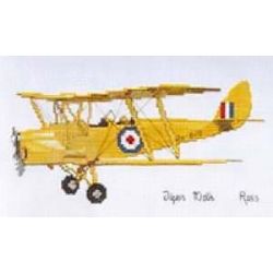 Borduurpatroon Tiger Moth Ross tr08
