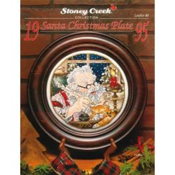 Borduurpatroon Santa Christmas Plate 1995 Stoney Creek L0080