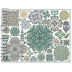 Borduurpatroon Blackstone Fantasy Garden Ink Circles c03