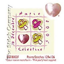 Borduurpatroon Baby Girl with Charm LiliPoints b002f