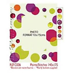 Borduurpatroon Photoframe Balls with Buttons LiliPoints c006