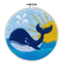 Platsteek borduurpakket Whale Song-Needleart World-lst03-003