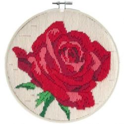 Platsteek borduurpakket Rose Rouge-Needleart World-lst03-005