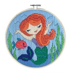 Platsteek borduurpakket Mermaid Song-Needleart World-lst03-007
