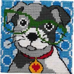 Borduurpakket Kinderpakket hond PERMIN 9124