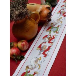 Borduurpakket Tafelband dwergen in optocht PERMIN 92-1598