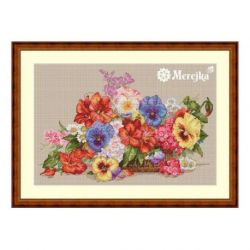 Borduurpakket garden flowers Merejka-k013