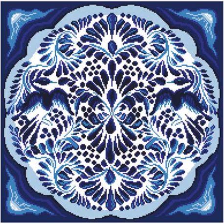 Voorbedrukt Aïda stramien Gzel Matryonin Posad-1261