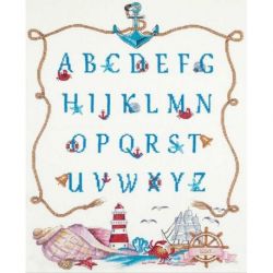 Borduurpakket Marine Alphabet PANNA-1945-mt