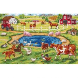 Borduurpakket Morning on the Farm PANNA-7218-de