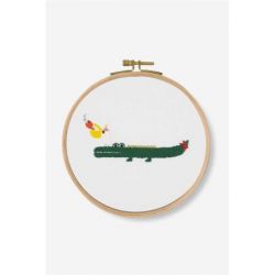 Borduurpakket leuke krokodil DMC TB128