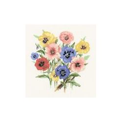 Borduurpakket Pansy Posy Heritage Stitchcraft 699L