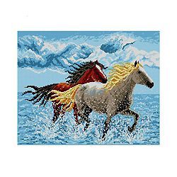 Borduurstramien Rennende paarden Deco Line 1388M