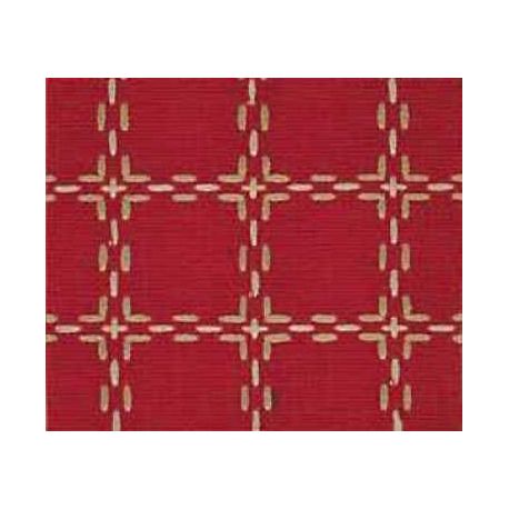 Beiersbont donkerrood-beige 5465.10