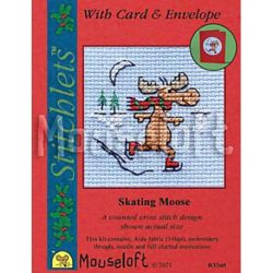 Borduurpakket Skating Moose Mouseloft-014-r33