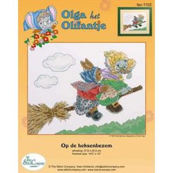 Borduurpakket Op de Heksenbezem tsck-1102e