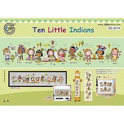 Borduurpakket Ten Little Indians tsck-sog114