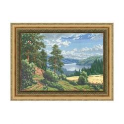 Borduurpakket uitgestrektheid Golden Fleece PF013