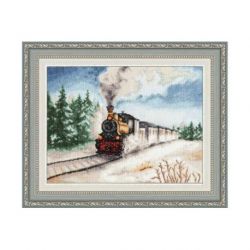 Borduurpakket winter express Golden Fleece DL038