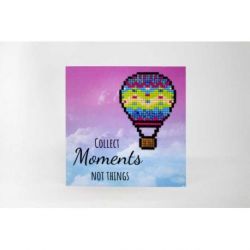 Diamond painting kaart Collect Moments-not Things Wizardi WC0251