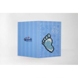 Diamond painting kaart Its a Boy Wizardi WC0438