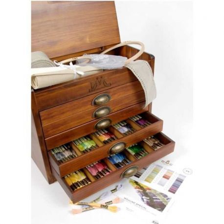 Nostalgische DMC ladenkist gevuld DMC 7600B