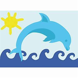 Borduurpakket Dolfijn DMC C09N185K