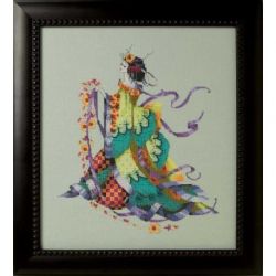 Borduurpatroon dancing flower Mirabilia Designs-170