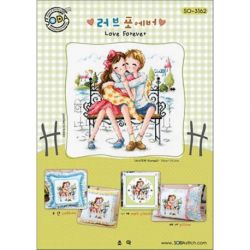 Borduurpatroon Love Forever Soda Stitch 3162