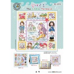 Borduurpatroon The Little Mermaid Soda Stitch 3218