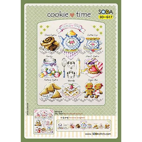 Borduurpatroon Cookie Time Soda Stitch g017