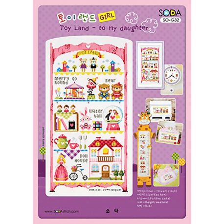 Borduurpatroon Toy Land-To my Daughter Soda Stitch g032