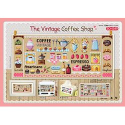 Borduurpatroon The Vintage Coffee Shop Soda Stitch g049