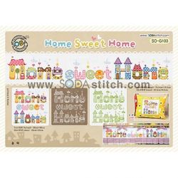 Borduurpatroon Home Sweet Home Soda Stitch g103