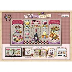 Borduurpatroon Wine and Dessert Soda Stitch g120
