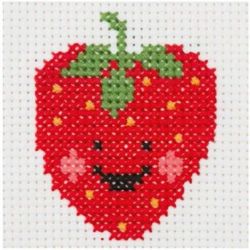 Kinderborduurpakket aardbei Anchor 3690000-10028