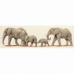 Borduurpakket Elephant stroll ANCHOR PCE732