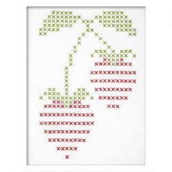 Borduurpakket groot en makkelijk aardbeien Anchor ALBE003STRAW